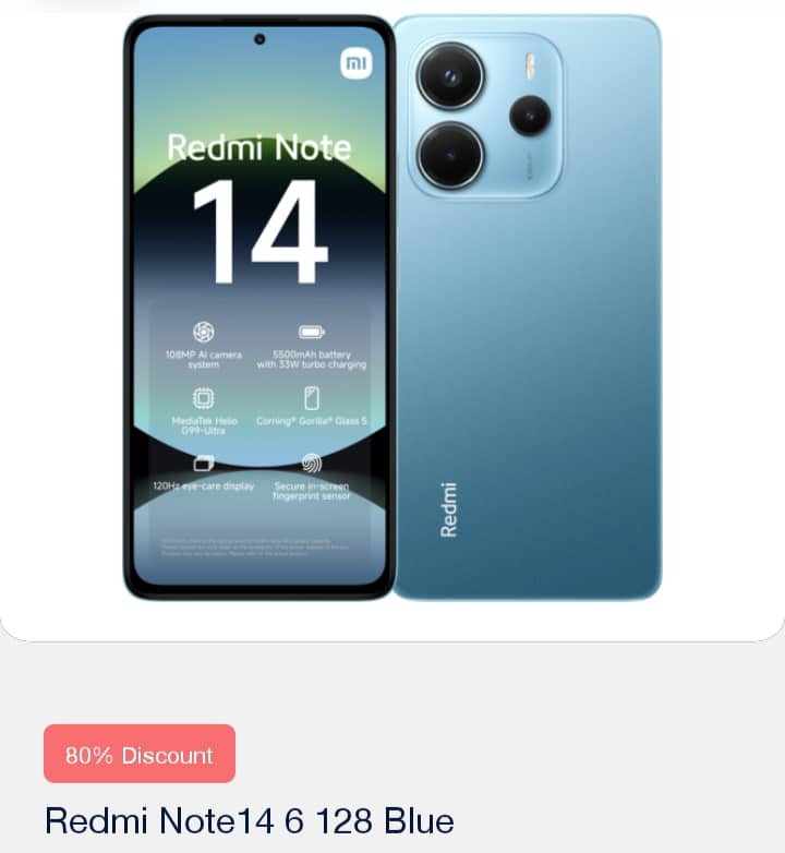 REDMI note 14  6 128gb