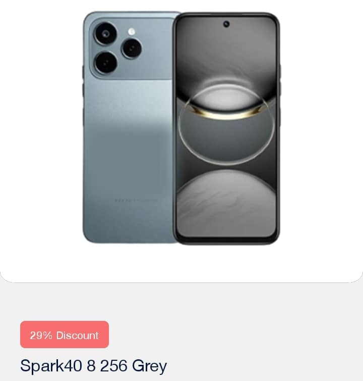 Tecno spark 40 8+256gb