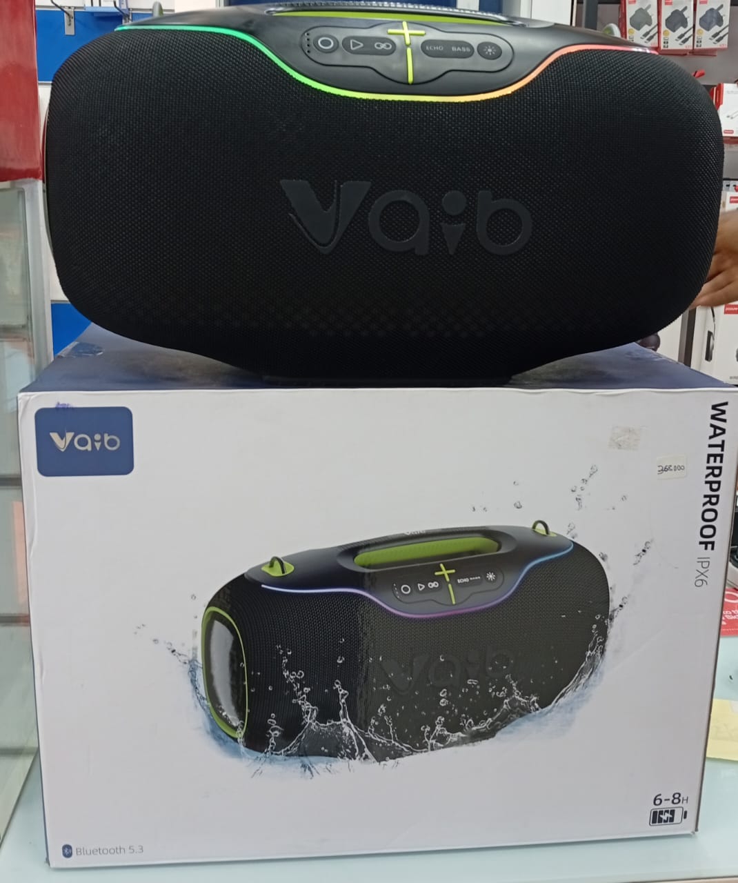 Vaio Bluetooth speaker waterproof IPX6 