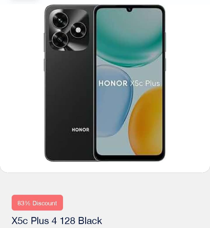 Honor x5c plus 4+128GB